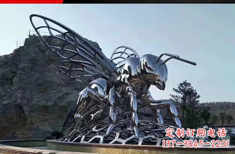 重庆优雅活泼的不锈钢大型蚂蚁雕塑