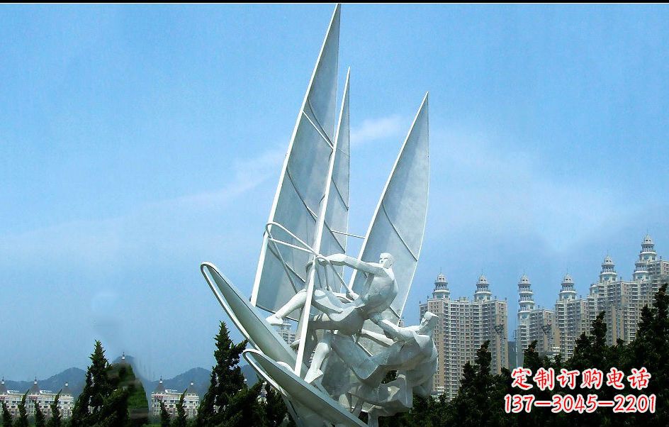 重庆不锈钢帆船比赛雕塑
