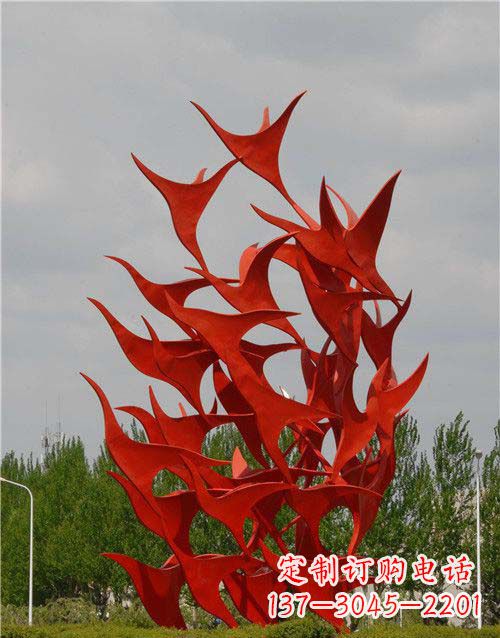 重庆不锈钢天鹅雕塑,唤醒公园景观
