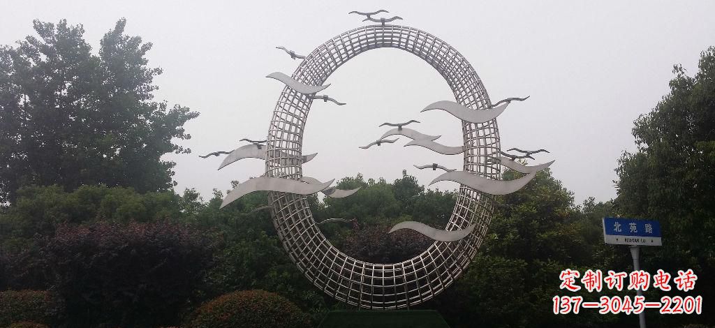 重庆优雅风采,质感之美,赏心悦目的不锈钢海鸥雕塑