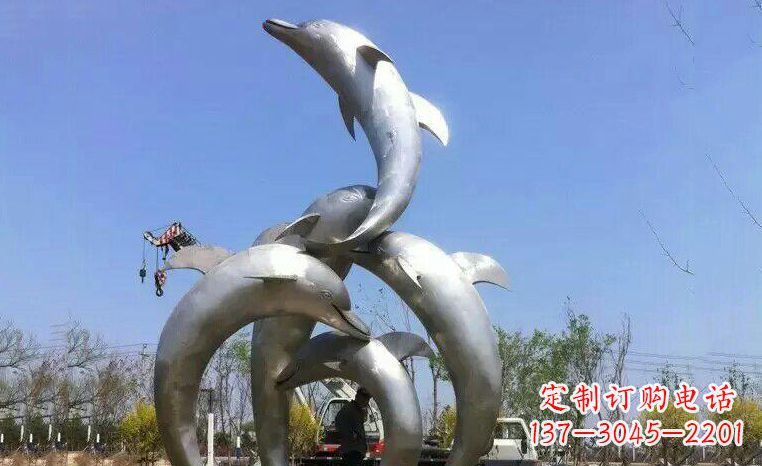 重庆品质精美的不锈钢海豚雕塑