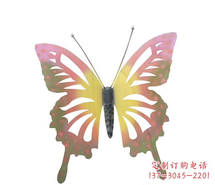 重庆梦幻缤纷不锈钢蝴蝶摆件雕塑