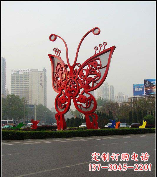 重庆大型不锈钢蝴蝶雕塑