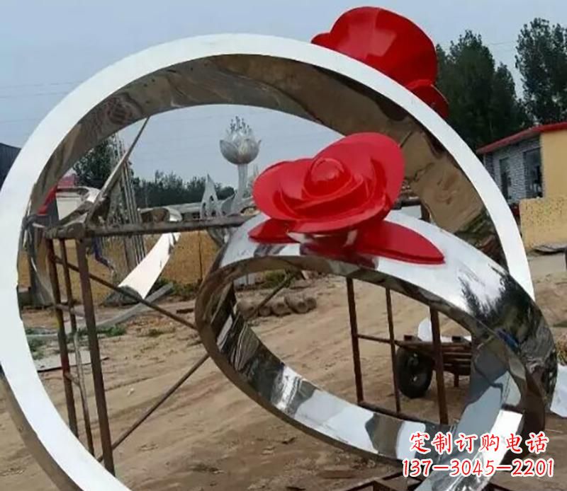 重庆精致的不锈钢戒指雕塑