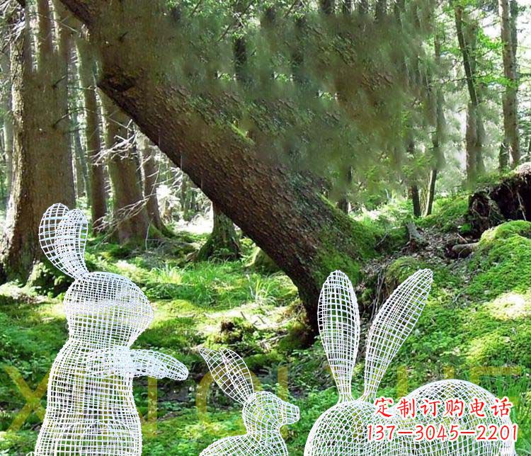 重庆精美兔子雕塑,点缀你的公园