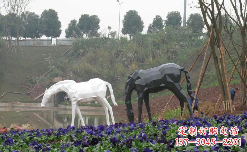 重庆盛世之美，精美不锈钢动物雕塑