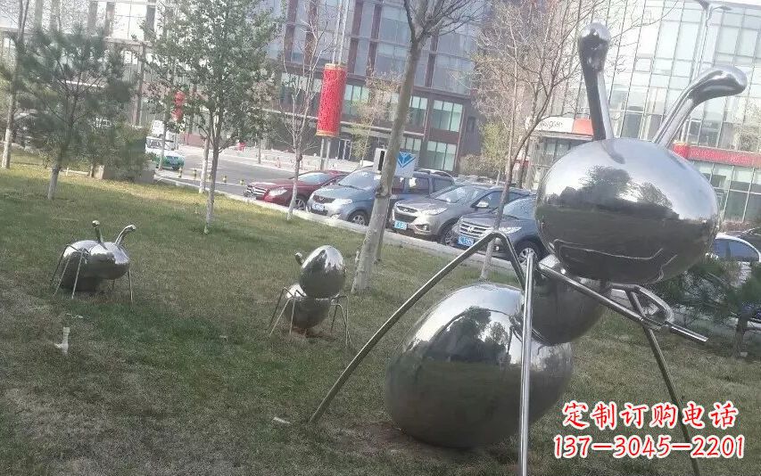 重庆中领雕塑—不锈钢蚂蚁雕塑