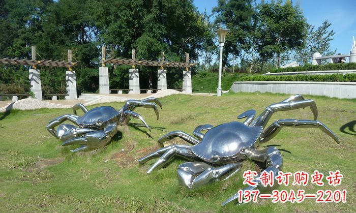 重庆产品名称精美铸造不锈钢螃蟹雕塑