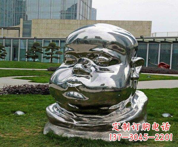 重庆儿童不锈钢头像雕塑
