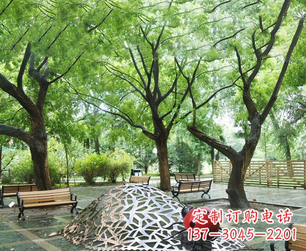 重庆悠久活力-不锈钢瓢虫雕塑