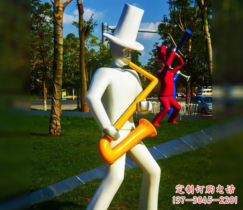 重庆精美的萨克斯不锈钢雕塑