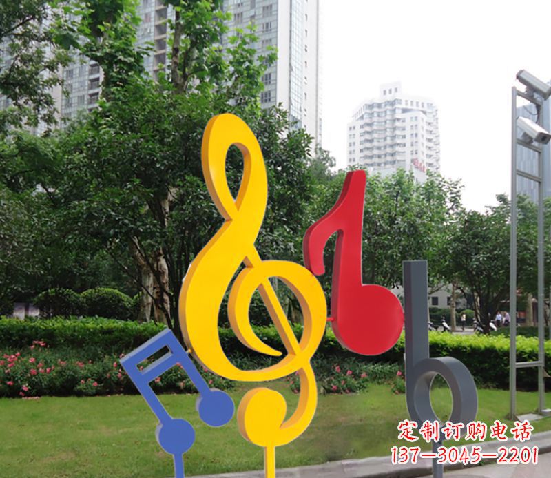 重庆不锈钢音符雕塑-引领您的心情旋律