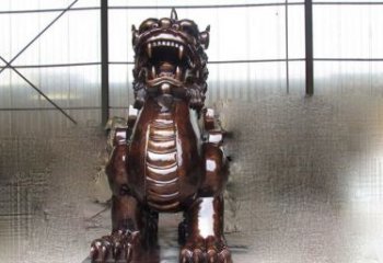 重庆来自古老文化的獬豸铜雕