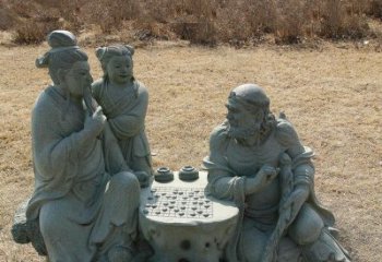 重庆八仙下棋铜雕塑