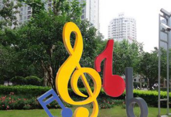 重庆不锈钢音符雕塑-引领您的心情旋律