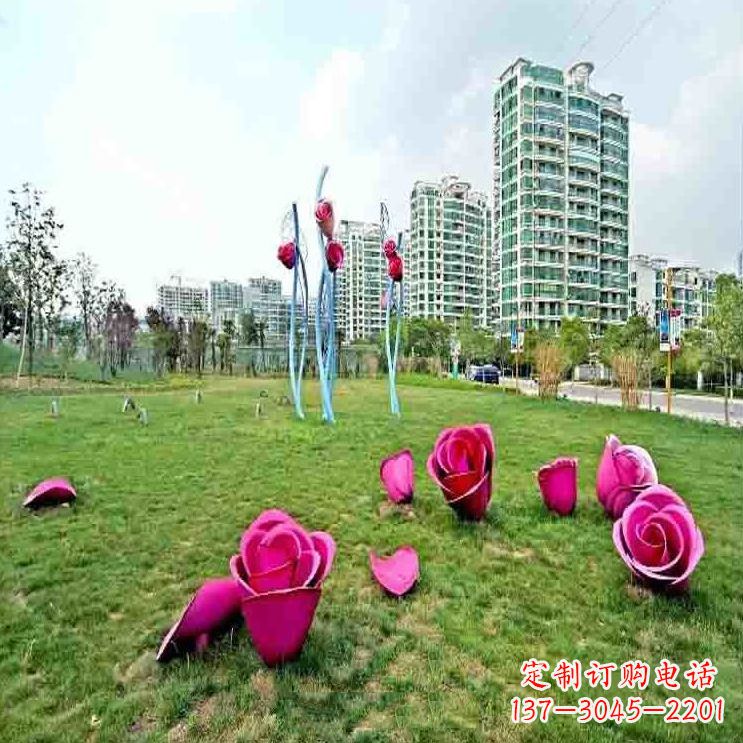 重庆中领雕塑不锈钢玫瑰雕塑