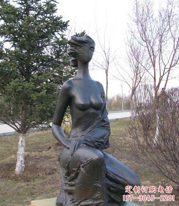 重庆庄重美丽的女人铜雕塑