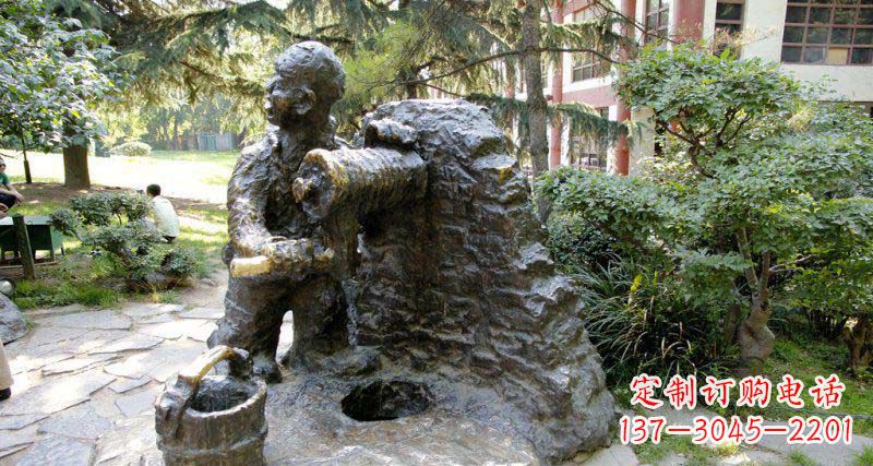 重庆春洋定制铜雕男孩雕塑