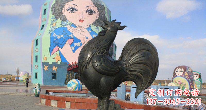 重庆艺术精美的公鸡雕塑