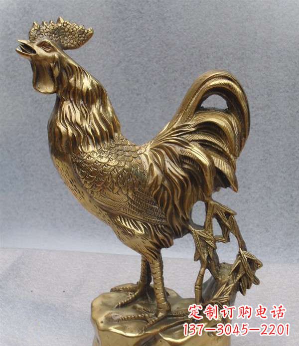 重庆经典公鸡铜雕