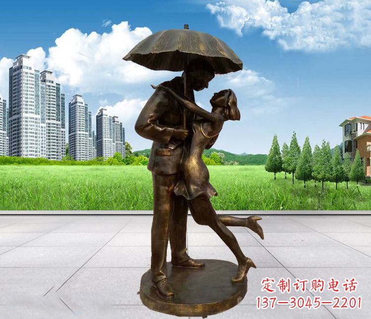重庆情侣铜雕，浪漫定制
