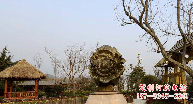 重庆公园大白菜景观铜雕