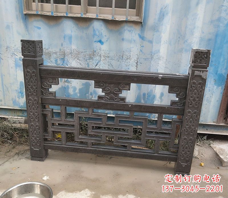 重庆集乐馆大理石栏板雕塑