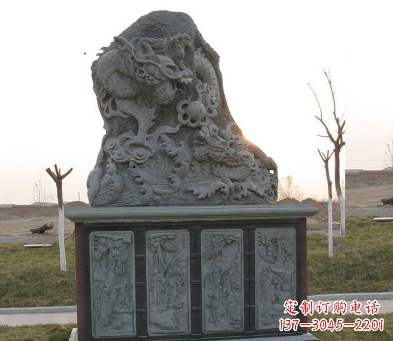 重庆精美的大理石龙雕塑