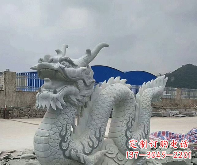 重庆大理石生肖龙景观石雕