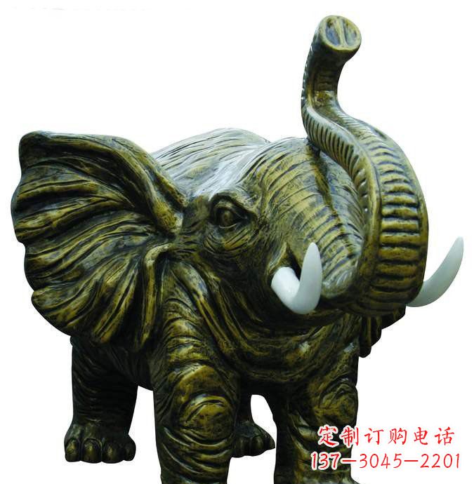 重庆精美的铜大象雕塑