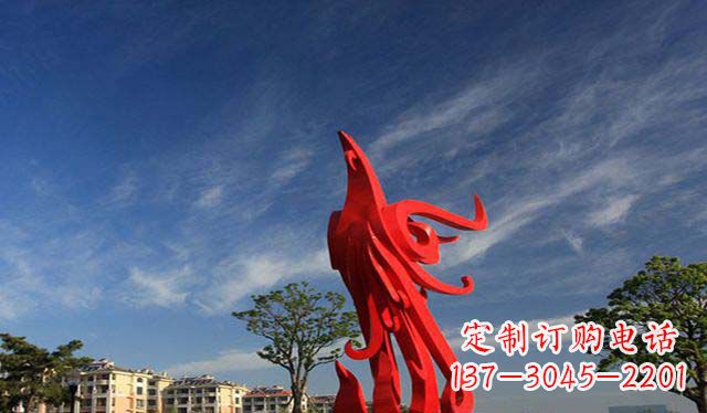 重庆精美不锈钢凤凰雕塑