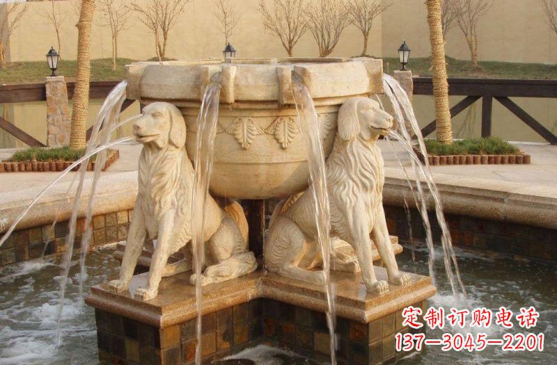 重庆喷泉狗石雕