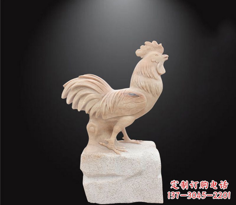 重庆公园动物公鸡石雕