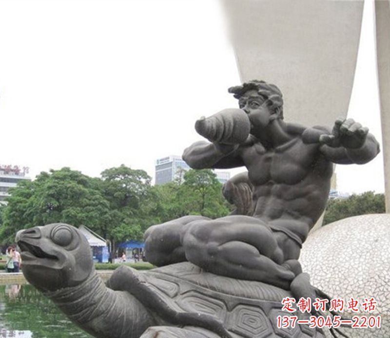 重庆公园动物海龟雕塑