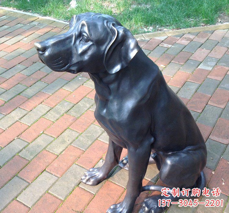 重庆公园动物铜雕狗