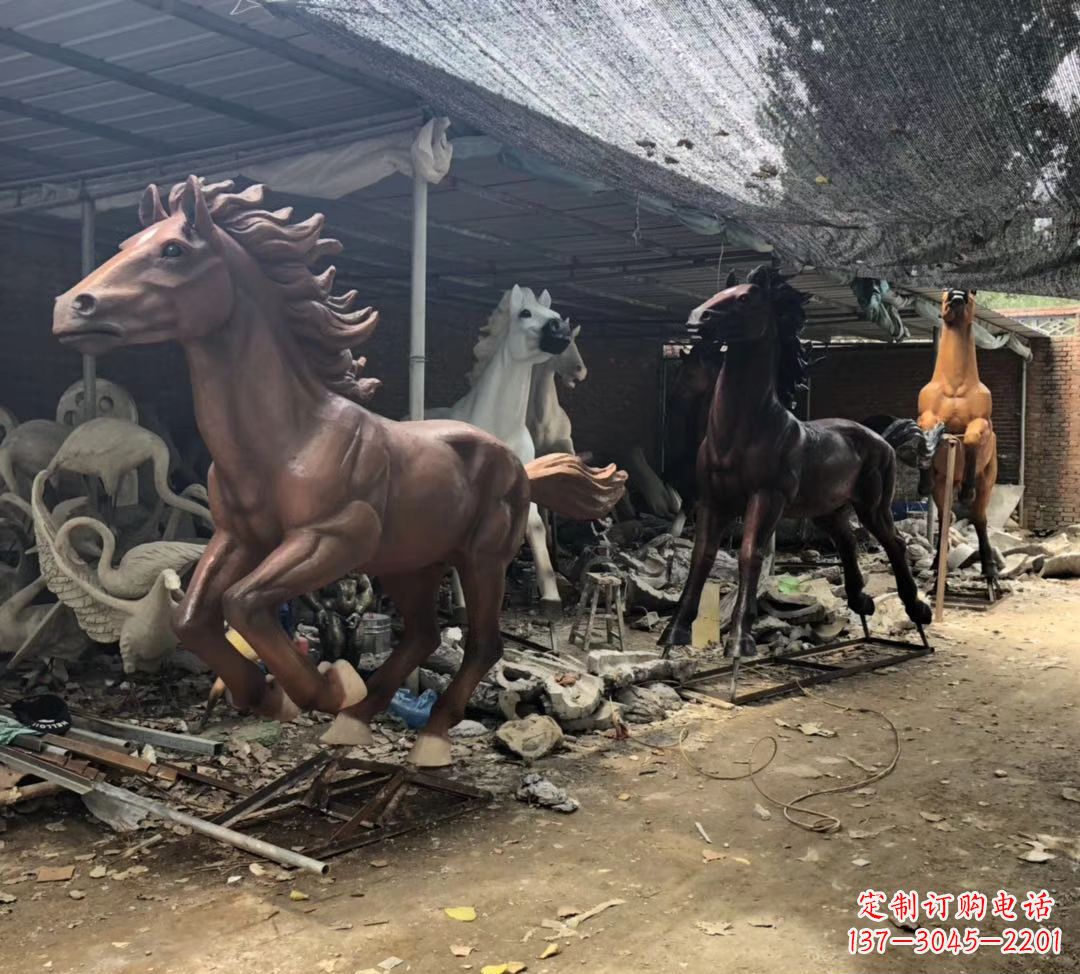 重庆精美马头铜雕塑