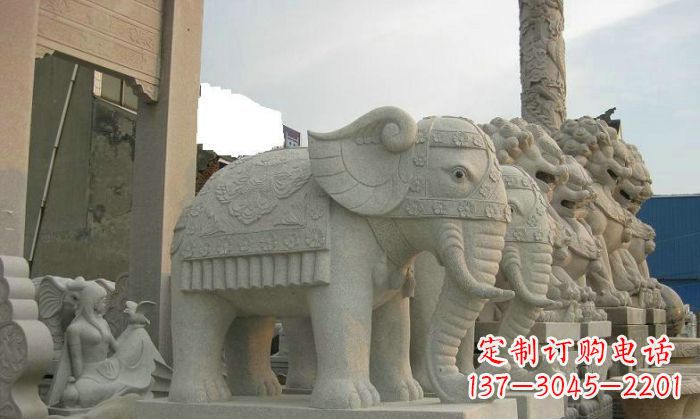 重庆产品名称优雅雕塑大象招财雕塑