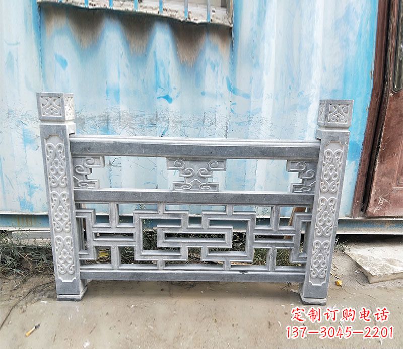 重庆艺术精美的公园仿古石栏板雕刻