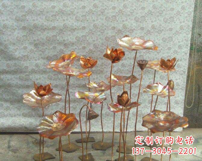 重庆荷花风情铜雕