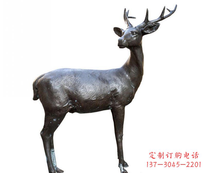 重庆铜雕回头鹿动物雕塑