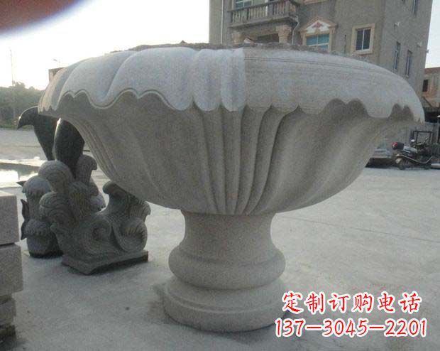 重庆高端大理石花盆雕塑
