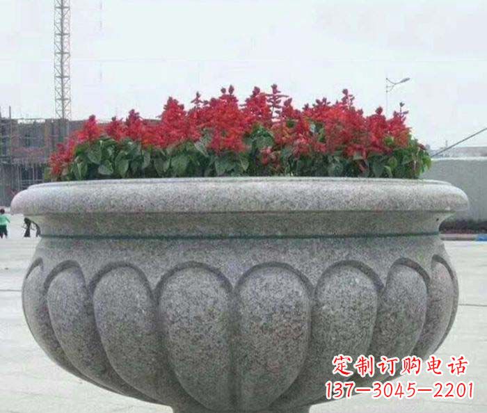 重庆精美大理石花盆雕塑