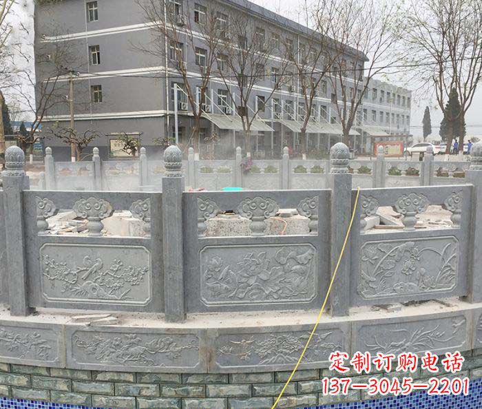 重庆公园景观大理石栏板雕塑
