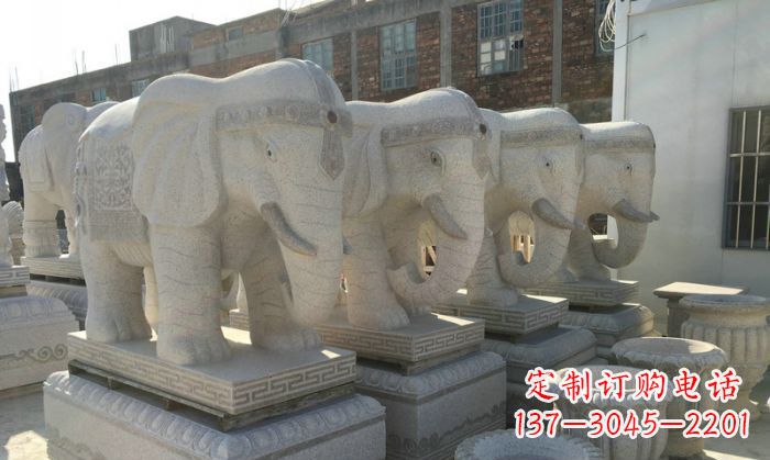 重庆缅甸大理石缅甸大象雕塑