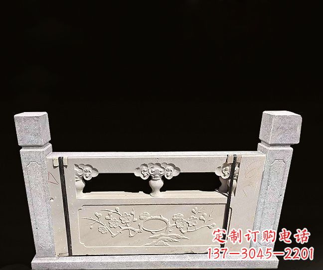 重庆梅花浮雕石栏板雕塑