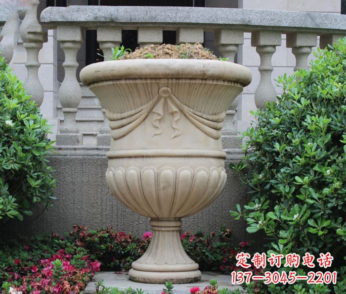 重庆公园景观欧式花盆石雕