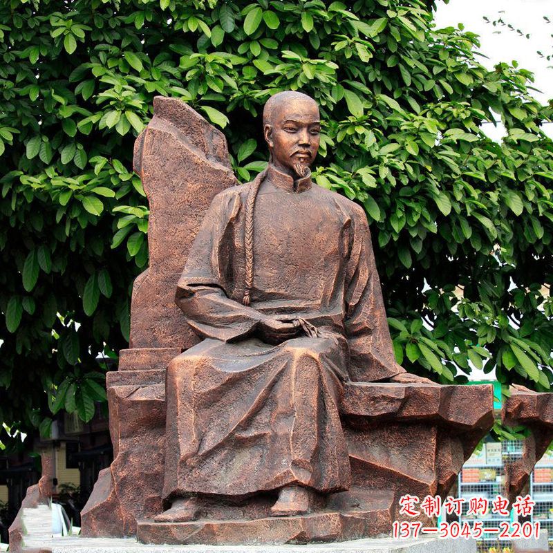 重庆清朝名人叶天士纯铜雕像