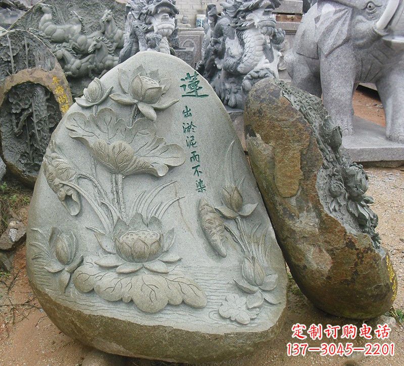 重庆以莲花为灵感的浮雕艺术