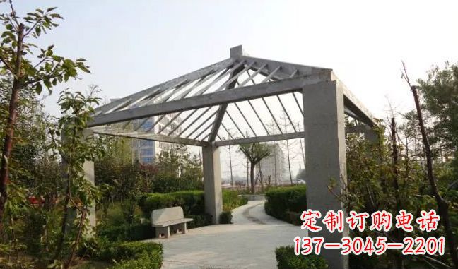 重庆公园凉亭不锈钢雕塑