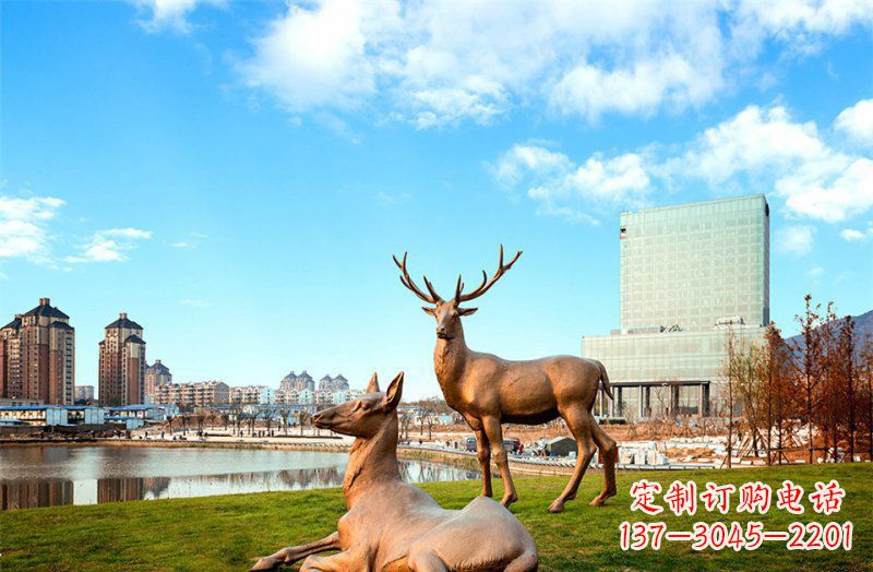 重庆优质精美羚羊铜雕塑